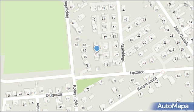 Dąbrowa Górnicza, Skalskiego Stanisława, 9, mapa Dąbrowa Górnicza