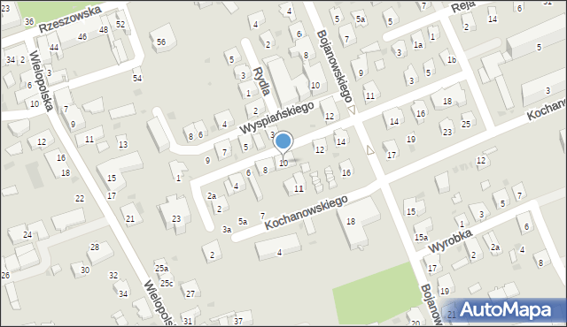 Dębica, Skłodowskiej-Curie Marii, 10, mapa Dębicy
