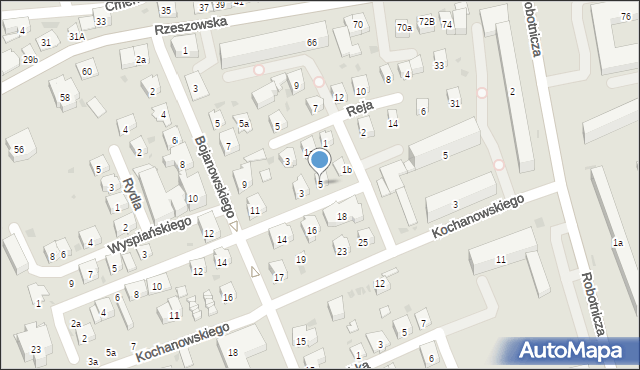 Dębica, Skłodowskiej-Curie Marii, 5, mapa Dębicy