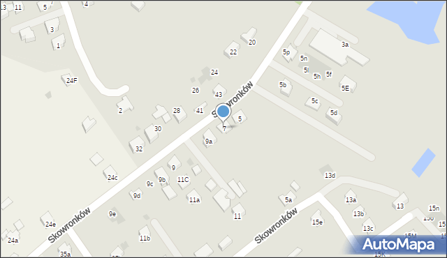 Dębica, Skowronków, 7, mapa Dębicy