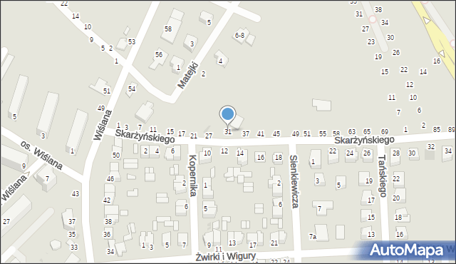 Dęblin, Skarżyńskiego Stanisława, 31, mapa Dęblin