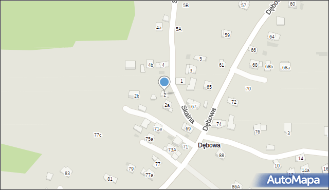 Dobczyce, Skalna, 2, mapa Dobczyce