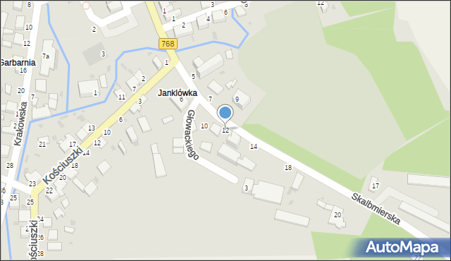 Działoszyce, Skalbmierska, 12, mapa Działoszyce