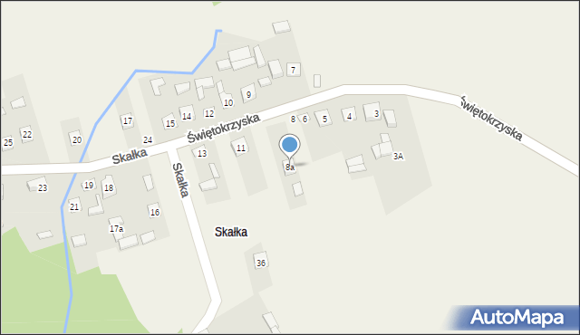 Gałęzice, Skałka, 8a, mapa Gałęzice