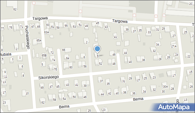 Garwolin, Skilskiego Adama, gen., 3, mapa Garwolin