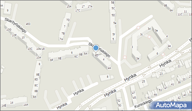 Gdańsk, Skarżyńskiego Stanisława, 4D, mapa Gdańska