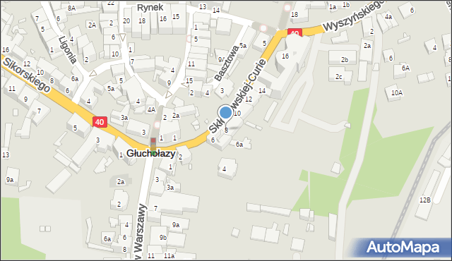 Głuchołazy, Skłodowskiej-Curie Marii, 8, mapa Głuchołazy