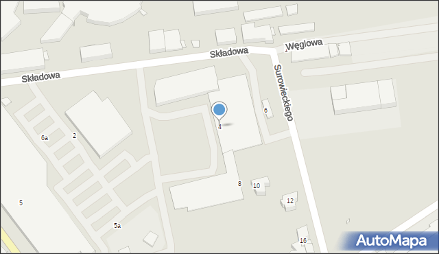 Gniezno, Składowa, 4, mapa Gniezna