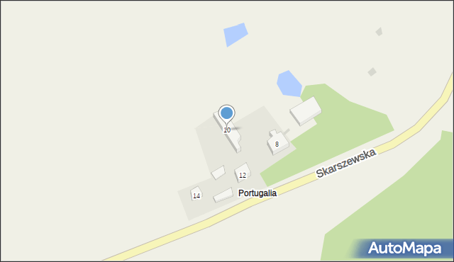 Godziszewo, Skarszewska, 10, mapa Godziszewo