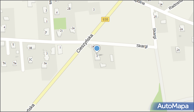 Golasowice, Skargi Piotra, ks., 2, mapa Golasowice