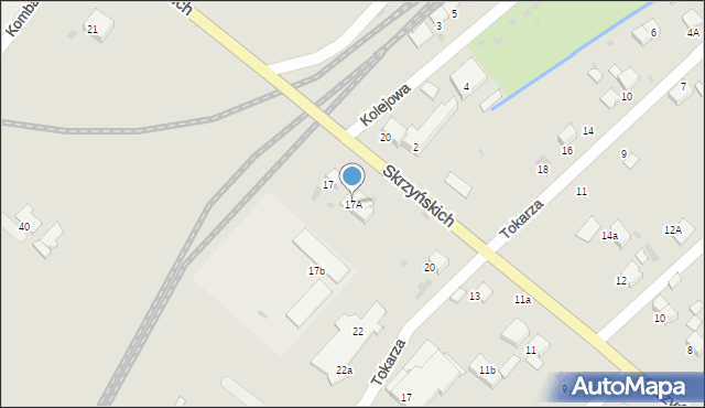 Gorlice, Skrzyńskich, 17A, mapa Gorlic