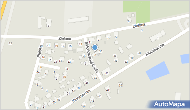 Gorzów Śląski, Skłodowskiej-Curie Marii, 2, mapa Gorzów Śląski