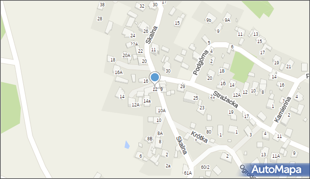 Grabowa, Skalna, 12, mapa Grabowa