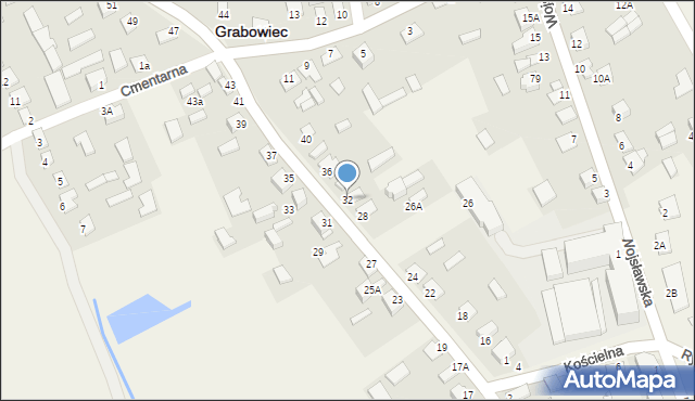 Grabowiec, Skierbieszowska, 32, mapa Grabowiec