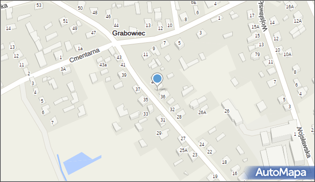 Grabowiec, Skierbieszowska, 38, mapa Grabowiec