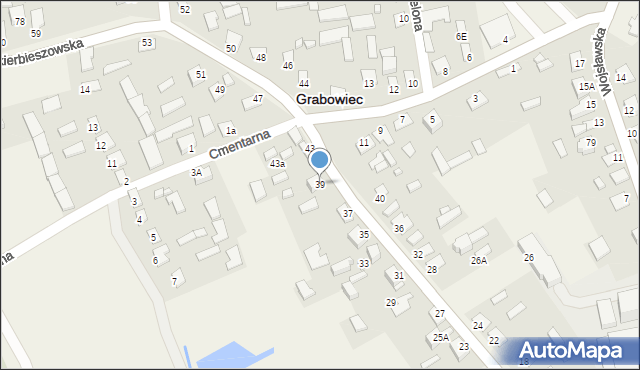 Grabowiec, Skierbieszowska, 39, mapa Grabowiec