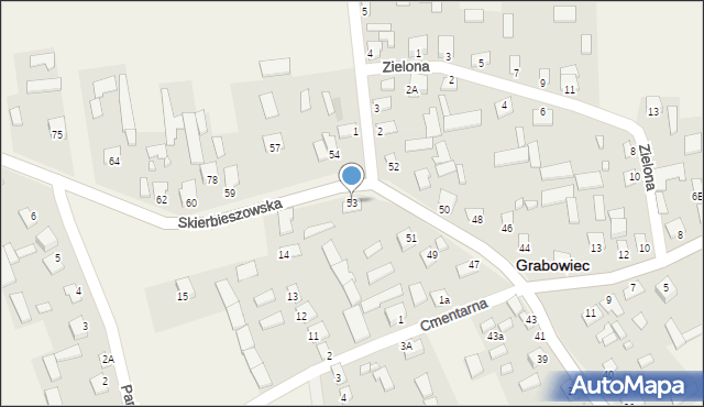 Grabowiec, Skierbieszowska, 53, mapa Grabowiec