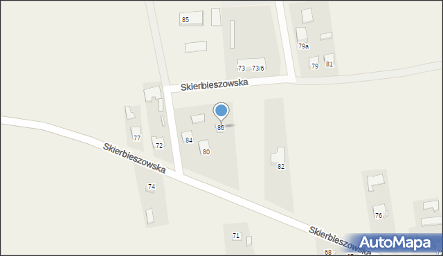 Grabowiec, Skierbieszowska, 86, mapa Grabowiec