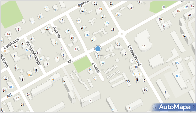 Grodzisk Mazowiecki, Skargi Piotra, ks., 12, mapa Grodzisk Mazowiecki