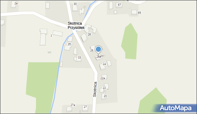 Grojec, Skotnica, 24a, mapa Grojec