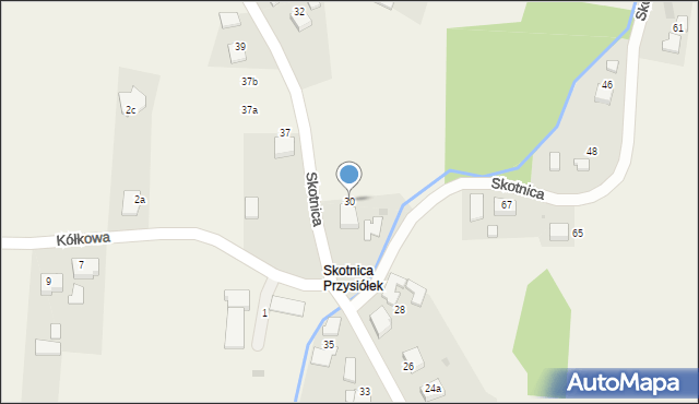 Grojec, Skotnica, 30, mapa Grojec