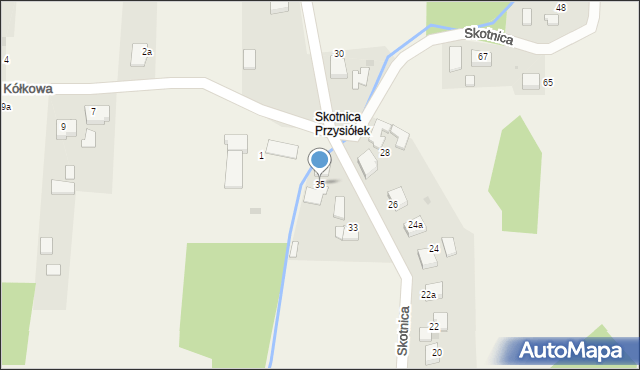 Grojec, Skotnica, 35, mapa Grojec