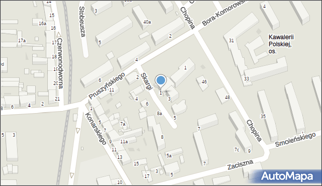 Grudziądz, Skargi Piotra, ks., 1, mapa Grudziądza