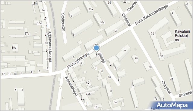 Grudziądz, Skargi Piotra, ks., 2, mapa Grudziądza