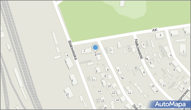 Hajnówka, Skłodowskiej-Curie Marii, 4, mapa Hajnówka