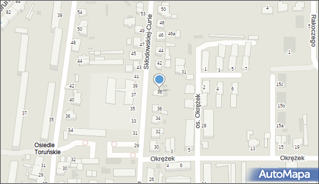 Inowrocław, Skłodowskiej-Curie Marii, 38, mapa Inowrocławia
