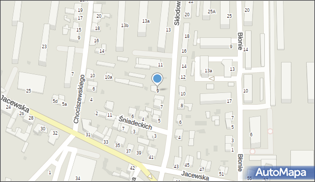 Inowrocław, Skłodowskiej-Curie Marii, 9, mapa Inowrocławia
