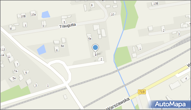 Jaktorów, Skokowskiego, gen., 4, mapa Jaktorów