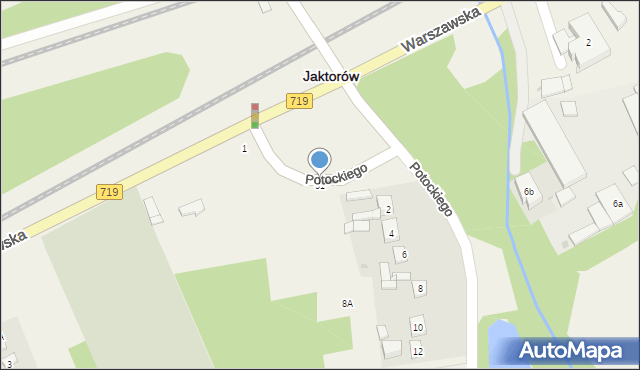 Jaktorów, Skokowskiego, gen., 51, mapa Jaktorów