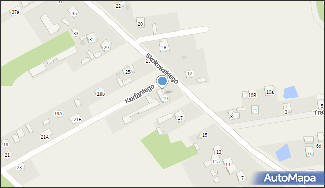 Jaktorów-Kolonia, Skokowskiego, gen., 21, mapa Jaktorów-Kolonia