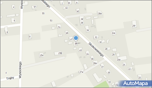 Jaktorów-Kolonia, Skokowskiego, gen., 45, mapa Jaktorów-Kolonia