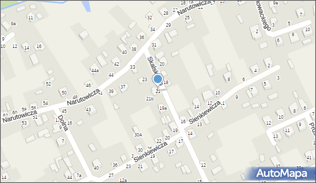 Janów Podlaski, Skalskiego Walentego, 21, mapa Janów Podlaski