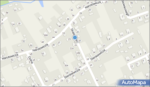 Janów Podlaski, Skalskiego Walentego, 21a, mapa Janów Podlaski