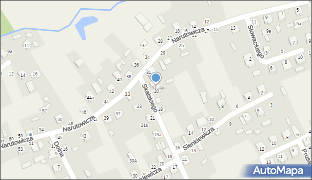 Janów Podlaski, Skalskiego Walentego, 22, mapa Janów Podlaski