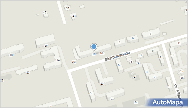 Jarosław, Skarbowskiego Kazimierza, 10, mapa Jarosławia