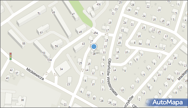 Jasło, Skłodowskiej-Curie Marii, 18, mapa Jasła