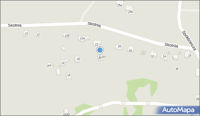 Jastrzębie-Zdrój, Skotnia, 20, mapa Jastrzębie-Zdrój