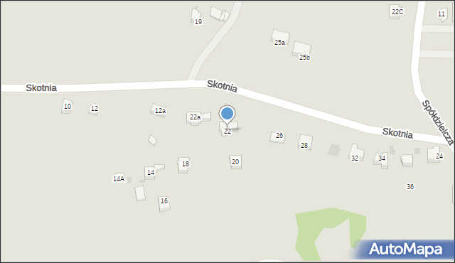 Jastrzębie-Zdrój, Skotnia, 22, mapa Jastrzębie-Zdrój