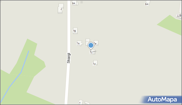 Jastrzębie-Zdrój, Skargi Piotra, ks., 7c, mapa Jastrzębie-Zdrój