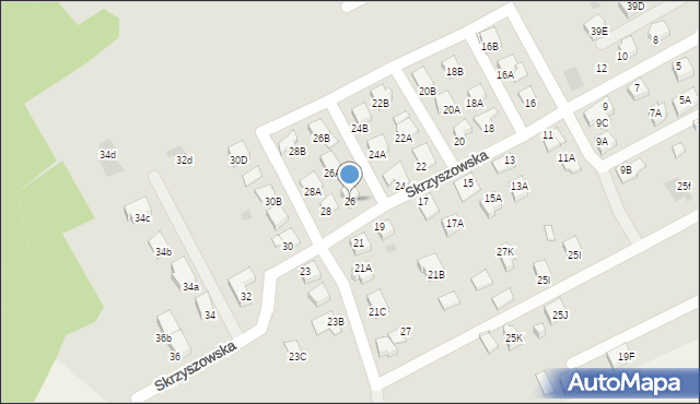 Jastrzębie-Zdrój, Skrzyszowska, 26, mapa Jastrzębie-Zdrój