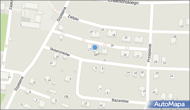 Jaworzno, Skowronków, 19, mapa Jaworzno