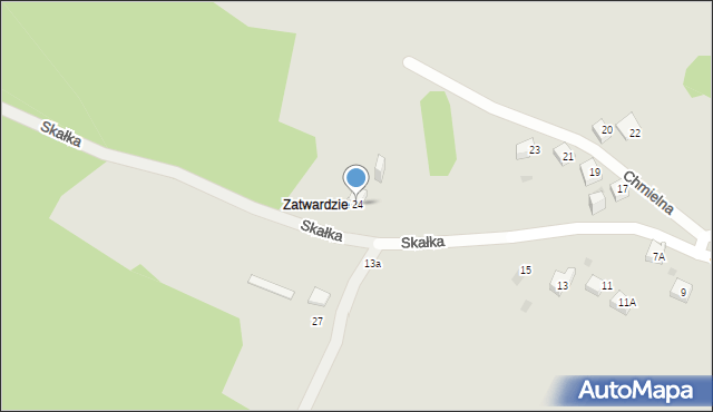 Jaworzno, Skałka, 24, mapa Jaworzno