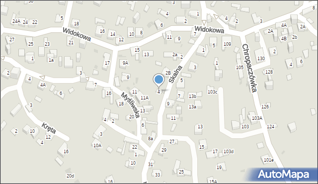 Jaworzno, Skalna, 4, mapa Jaworzno