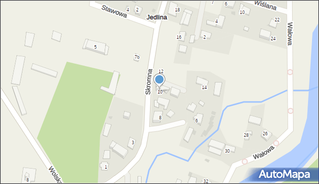 Jedlina, Skromna, 10, mapa Jedlina