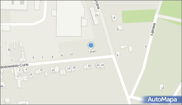 Jedwabne, Skłodowskiej-Curie Marii, 17, mapa Jedwabne