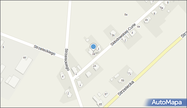 Jemielnica, Skłodowskiej-Curie Marii, 1a, mapa Jemielnica